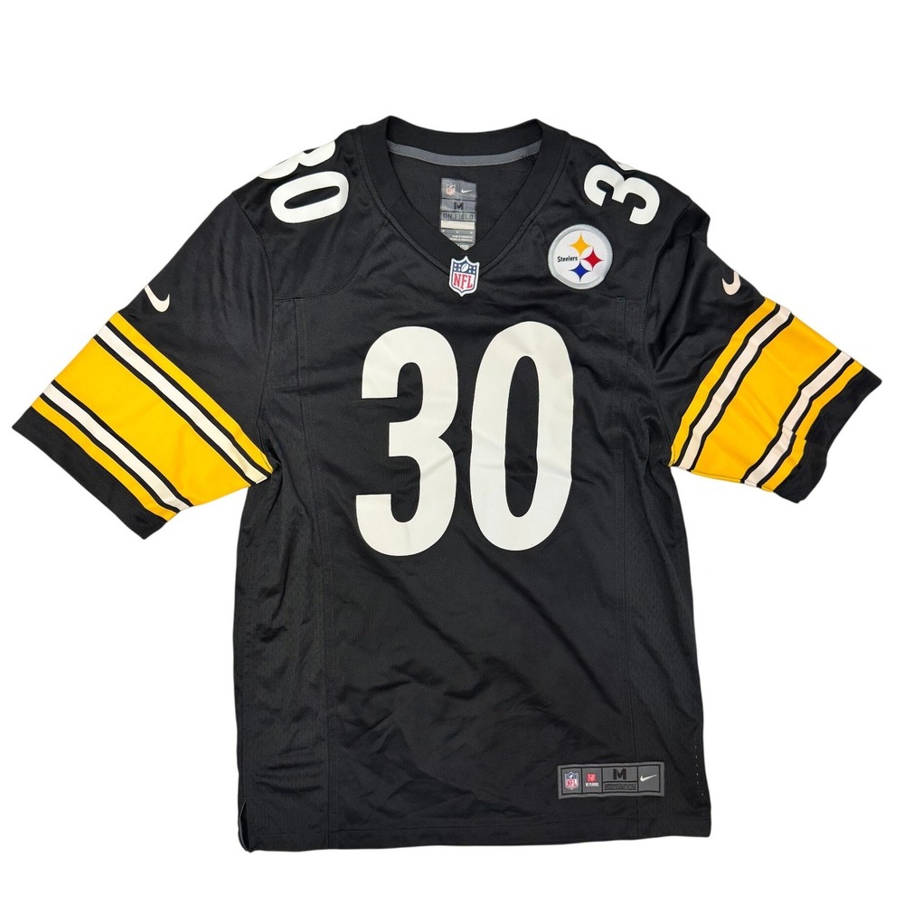 Nike Pittsburgh Steelers James Conner 30‎ NFL Jersey Mens Medium Black On Field